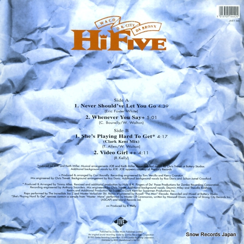 HI - FIVE never should've let you go JIVET343