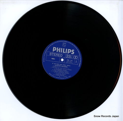 BRASSENS, GEORGES je me suis fait tout petit FDX-188