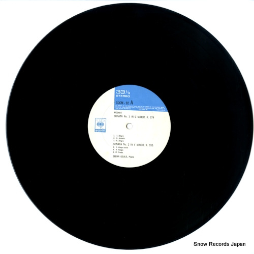 GOULD, GLENN the mozart piano sonatas vol.1 SOCM92
