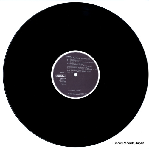 ROSEL, PETER brahms; fantasien op.116 / drei intermezzi op.117 ET-5066