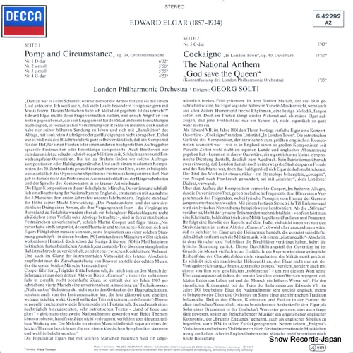 륰ƥ elgar; pomp and circumstance nr.1-5 6.42292