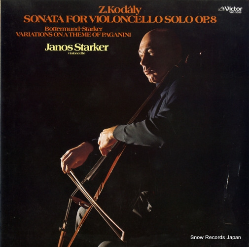 STARKER, JANOS kodaly; sonata for violoncello solo op.8 VIC-3085