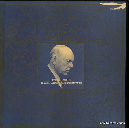 CASALS, PABLO bach; cello suites (unaccompanied) complete GR-2071C
