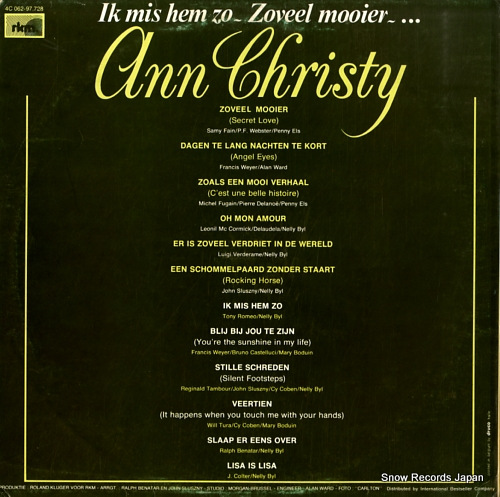 CHRISTY, ANN ik mis hem zo 4C062-97-728