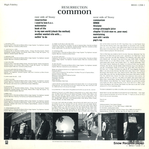 COMMON resurrection 88561-1208-1