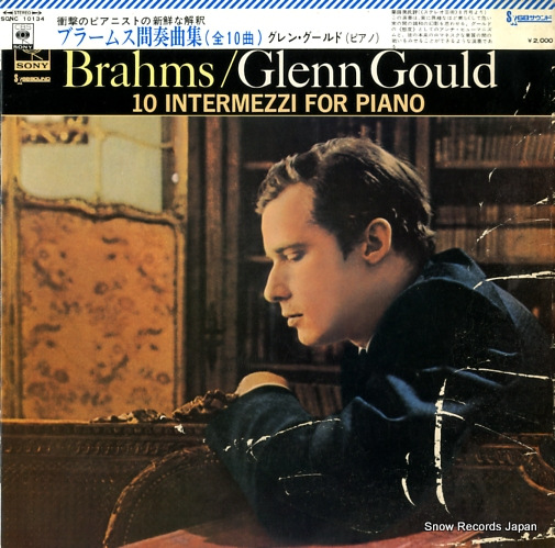 GOULD, GLENN brahms; 10 intermezzi for piano SONC10134