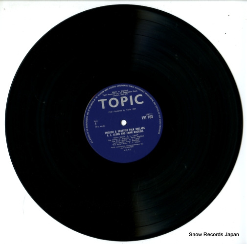 LLOYD, A.L., AND EWAN MACCOLL english and scottish folk ballads 12T103
