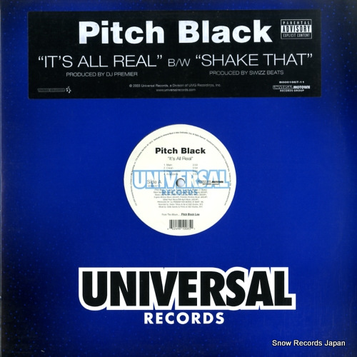 PITCH BLACK it's all real / shake that B0001067-11