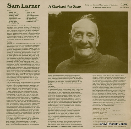 ࡦ顼ʡ a garland for sam 12T244