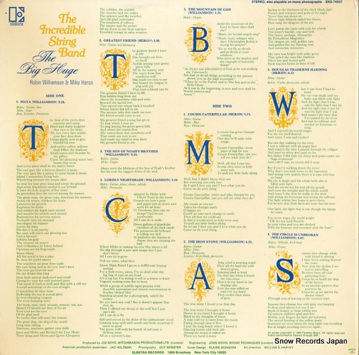 INCREDIBLE STRING BAND, THE the big huge EKS-74037