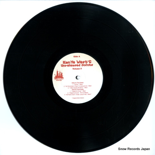 WEST, KANYE unreleased joints volume 3 KAN-003