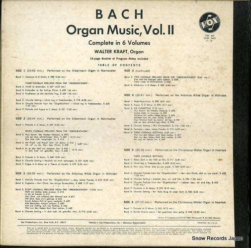 KRAFT, WALTER organ music vol.2 SVBX5442