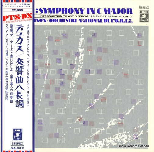 MARTINON, JEAN dukas; symphony in c major EAA-80121