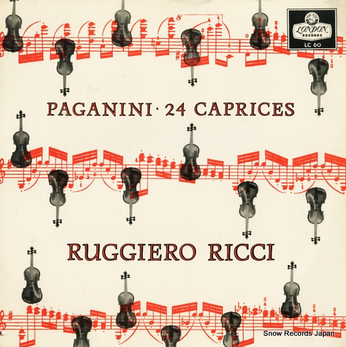 RICCI, RUGGIERO paganini; 24 caprices LC60