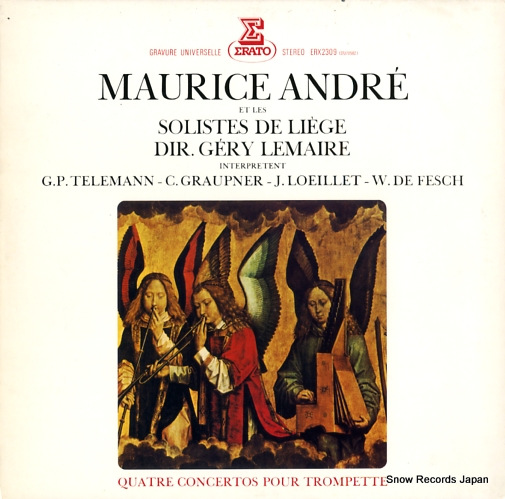 ANDRE, MAURICE quatre concertos pour trompette ERX2309