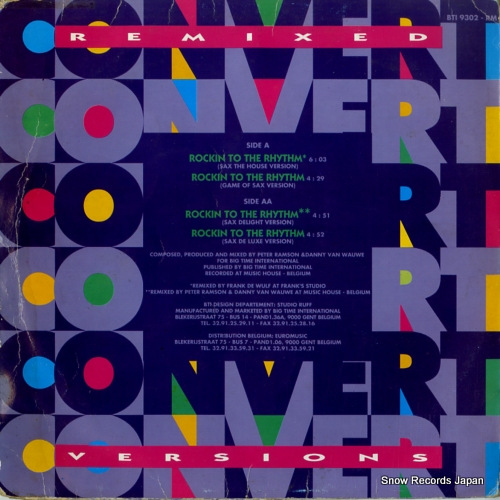 CONVERT rockin to the rhythm BTI9302-RM