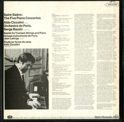 ɡå꡼ saint-saens; the five piano concertos SIC-6081