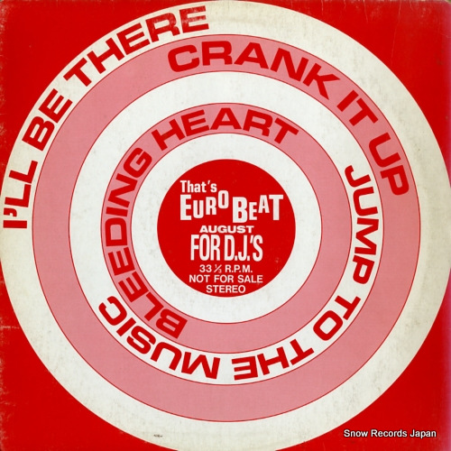 V/A that's eurobeat august for d.j.'s ALDJ-1005