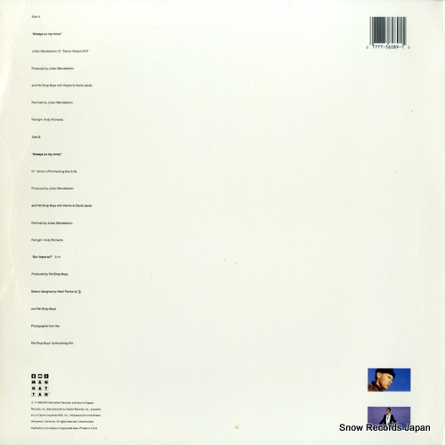 PET SHOP BOYS always on my mind V56089
