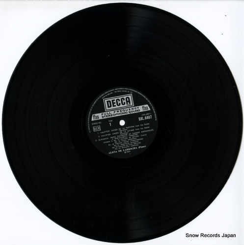 LARROCHA, ALICIA DE recital of spanish music SXL6467