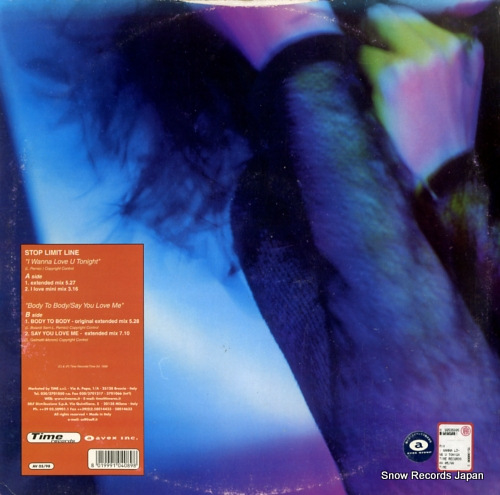 STOP LIMIT LINE i wanna love u tonight AV05/98