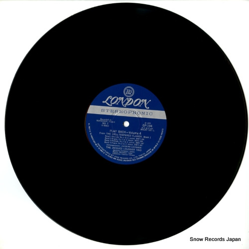 LOUSSIER, JACQUES play bach vol.4 GP194