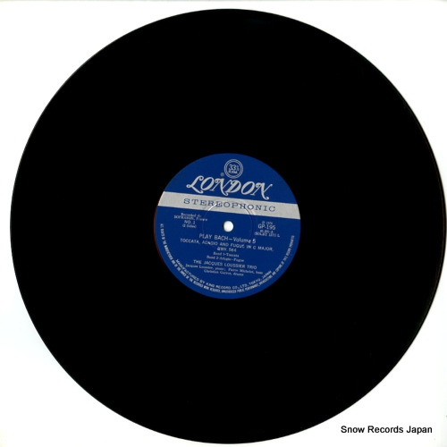LOUSSIER, JACQUES play bach vol.5 GP195
