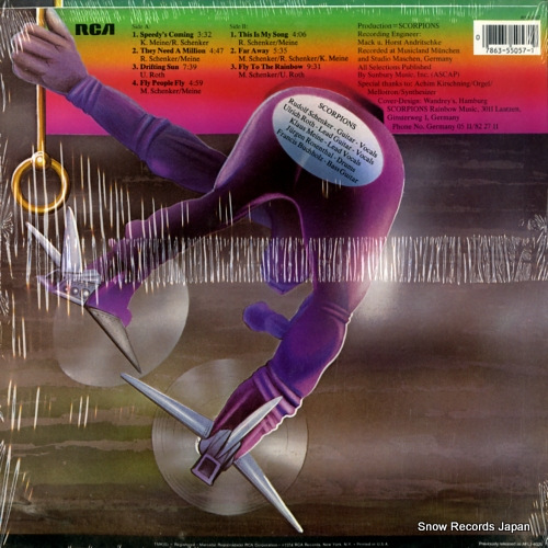SCORPIONS fly to the rainbow AYL1-5057