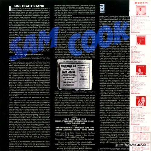COOKE, SAM live at the harlem square club, 1963 RPL-8299