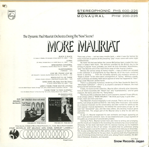 ݡ롦⡼ꥢ more mauriat PHS600-226