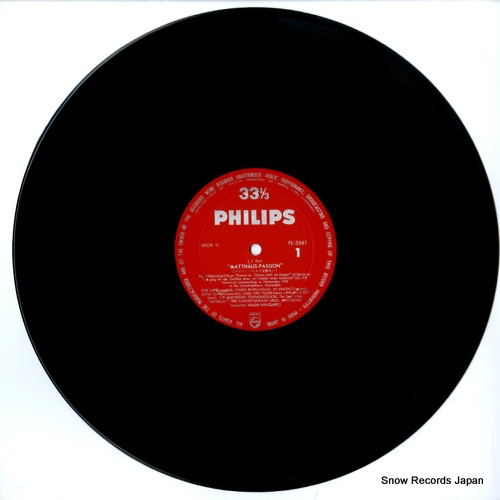 MENGELBERG, WILLEM bach; matthaus passion FL-5561
