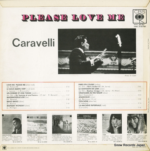 CARAVELLI please love me S62761