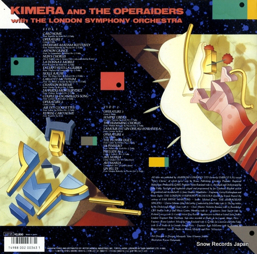 KIMERA IN THE OPERAIDERS the lost opera VIP-28116