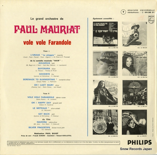 MAURIAT, PAUL vole vole farandole 844.985BY