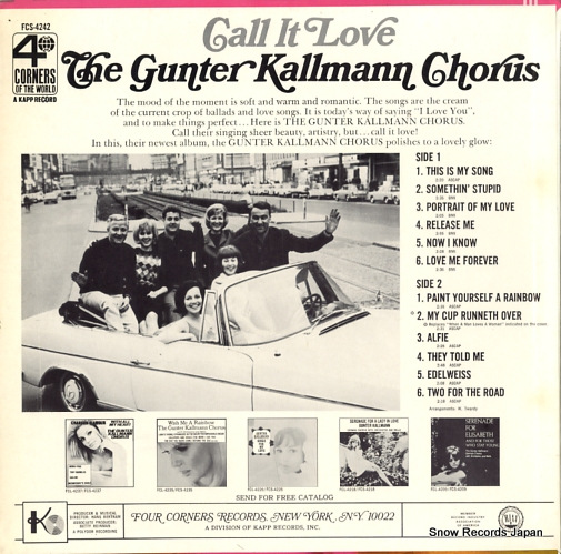 KALLMANN, GUNTER call it love FCS-4242