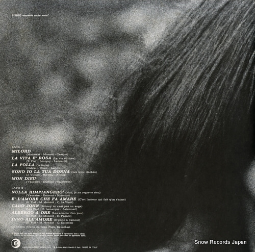 MILVA canzoni di edith piaf SMRL6071