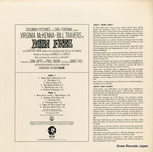 BARRY, JOHN born free MMF1014