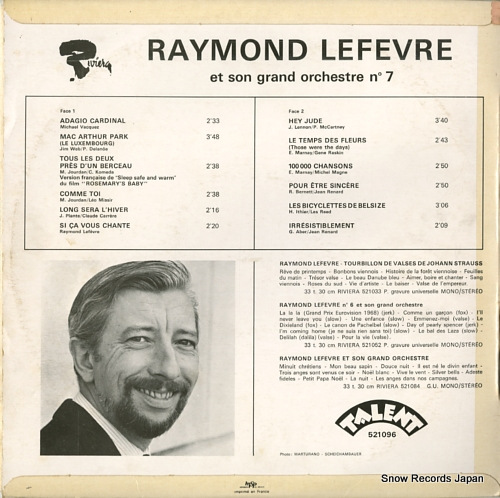 LEFEVRE, RAYMOND et son grand orchestre n7 521096P