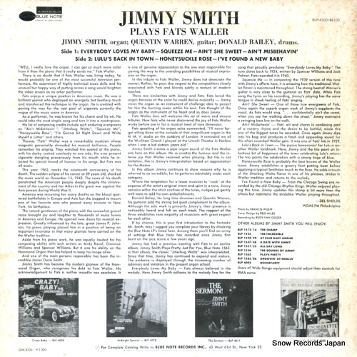 SMITH, JIMMY plays fats waller GXK-8220