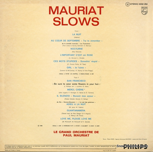 ݡ롦⡼ꥢ mauriat slows 6332252