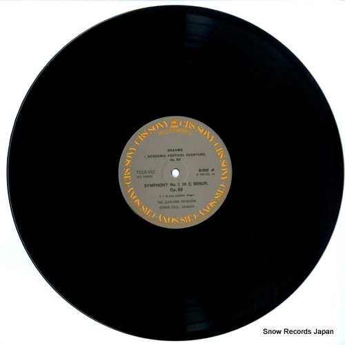 SZELL, GEORGE brahms; symphony no.1 & academic festival overture FCCA652