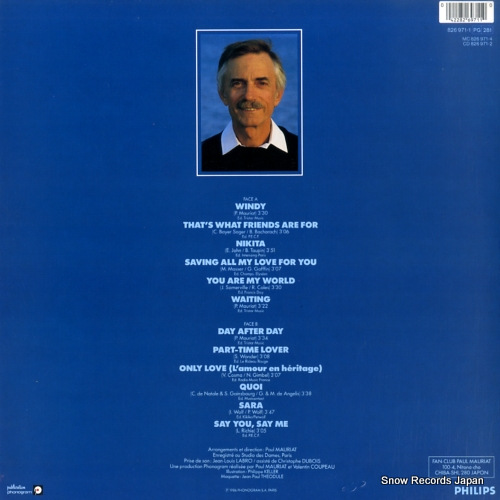 MAURIAT, PAUL windy 826971-1