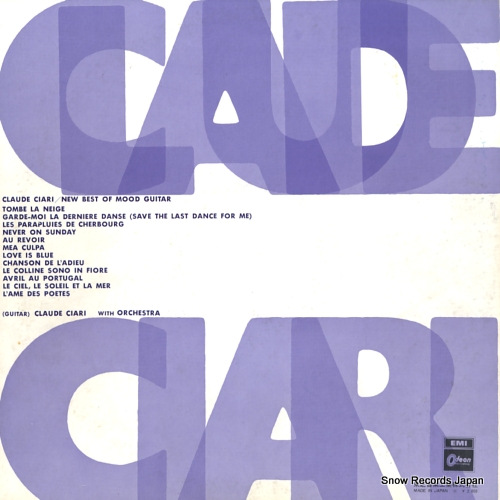 CIARI, CLAUDE new best of mood guitar OP-80098