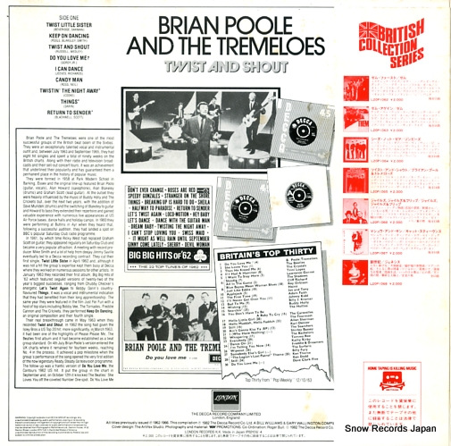 POOLE, BRIAN, AND THE TREMELOES twist and shout L20P-1065