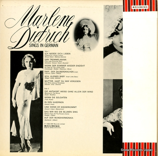 DIETRICH, MARLENE sings in german EOS-80303