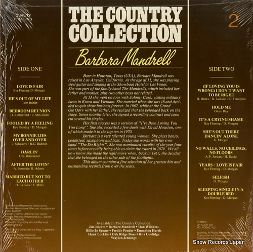 MANDRELL, BARBARA the country collection ADEH402