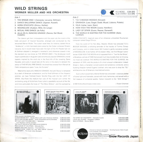 MULLER, WERNER wild strings ECS2010