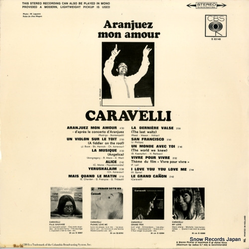 CARAVELLI aranjuez mon amour S63145