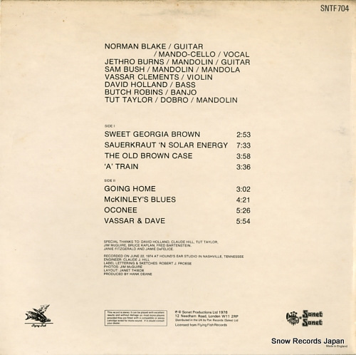 Ρޥ󡦥֥쥤 norman blake/tut taylor/sam bush/butch robins/vassar clements/david holland/jethro burns SNTF704