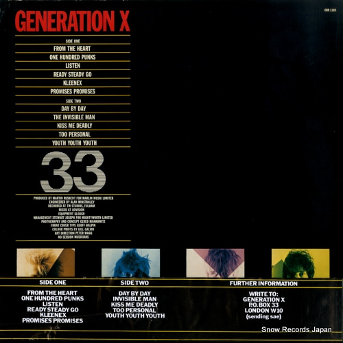 GENERATION X generation x CHR1169